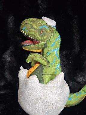 Nanco 8" Baby T-Rex Dinosaur Hatching Sparkling Egg Plush